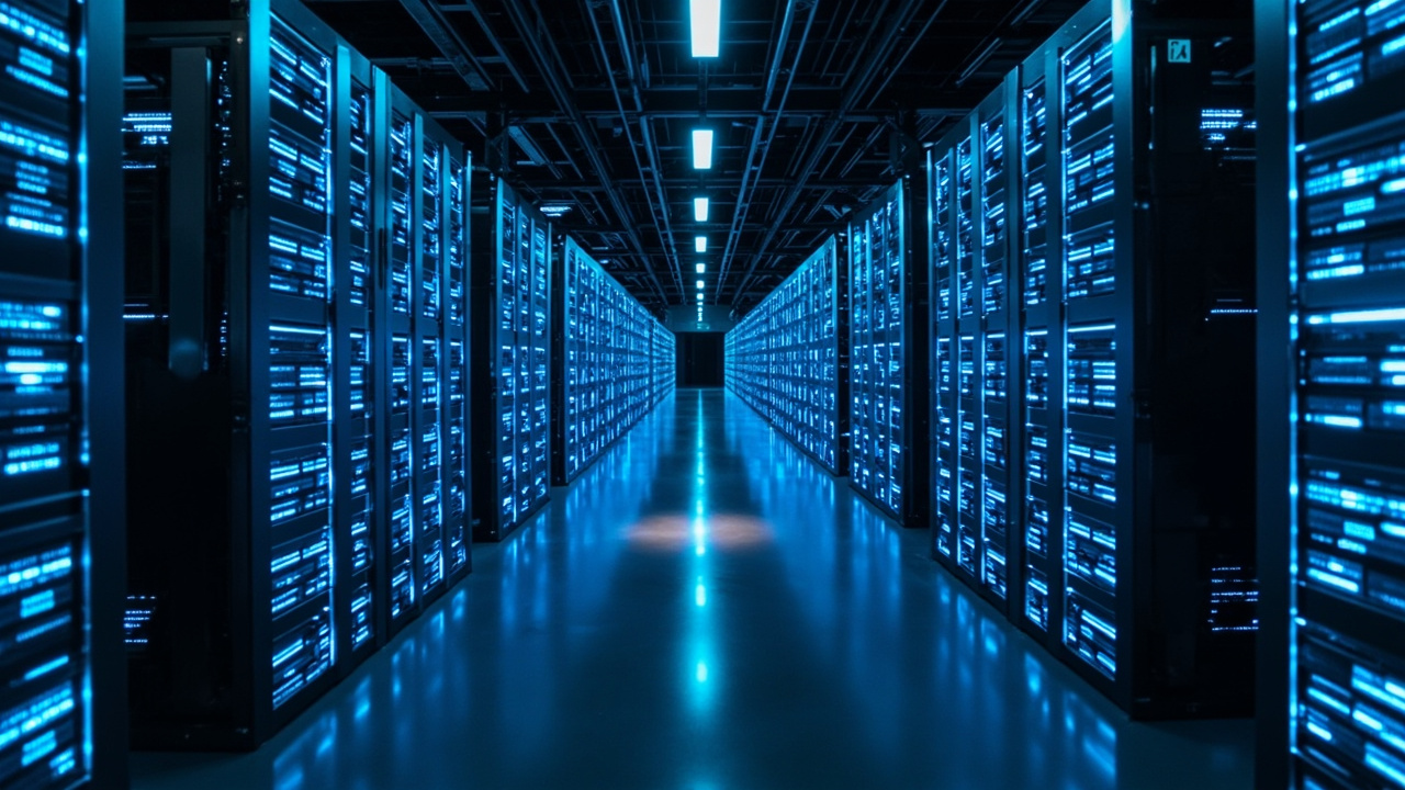 Massive AI data center facility