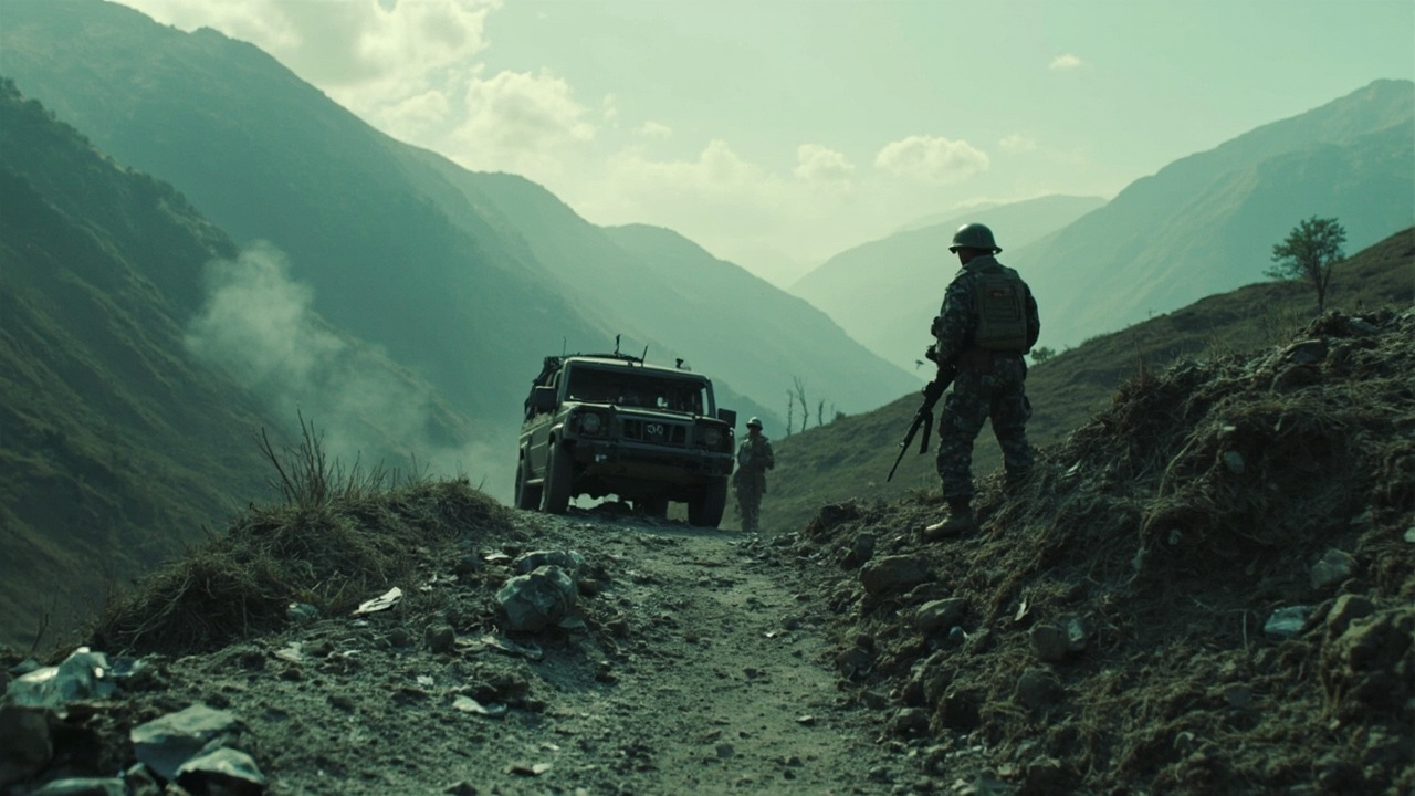 Military ambush aftermath in Kashmir