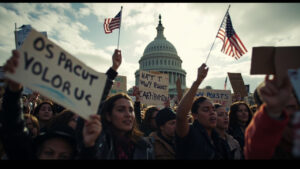 Voting rights protest at US Capitol 2026